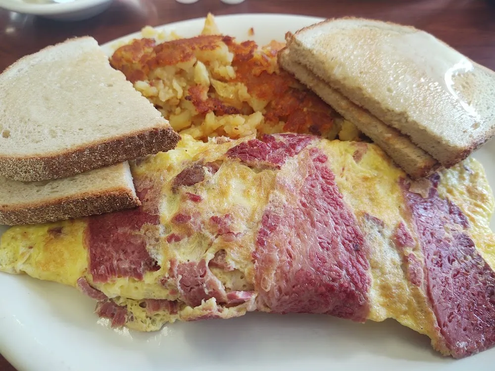 Bacon Ham or Sausage Omelette